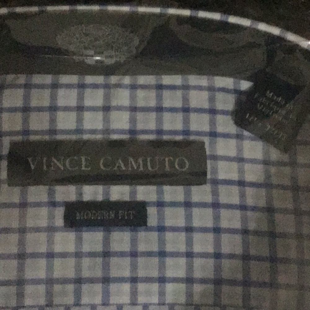 Vince Camuto Checkered Dress Shirt - Picture 3 of 5